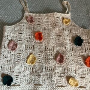 Never Worn Zara crochet flowers Top for Girls